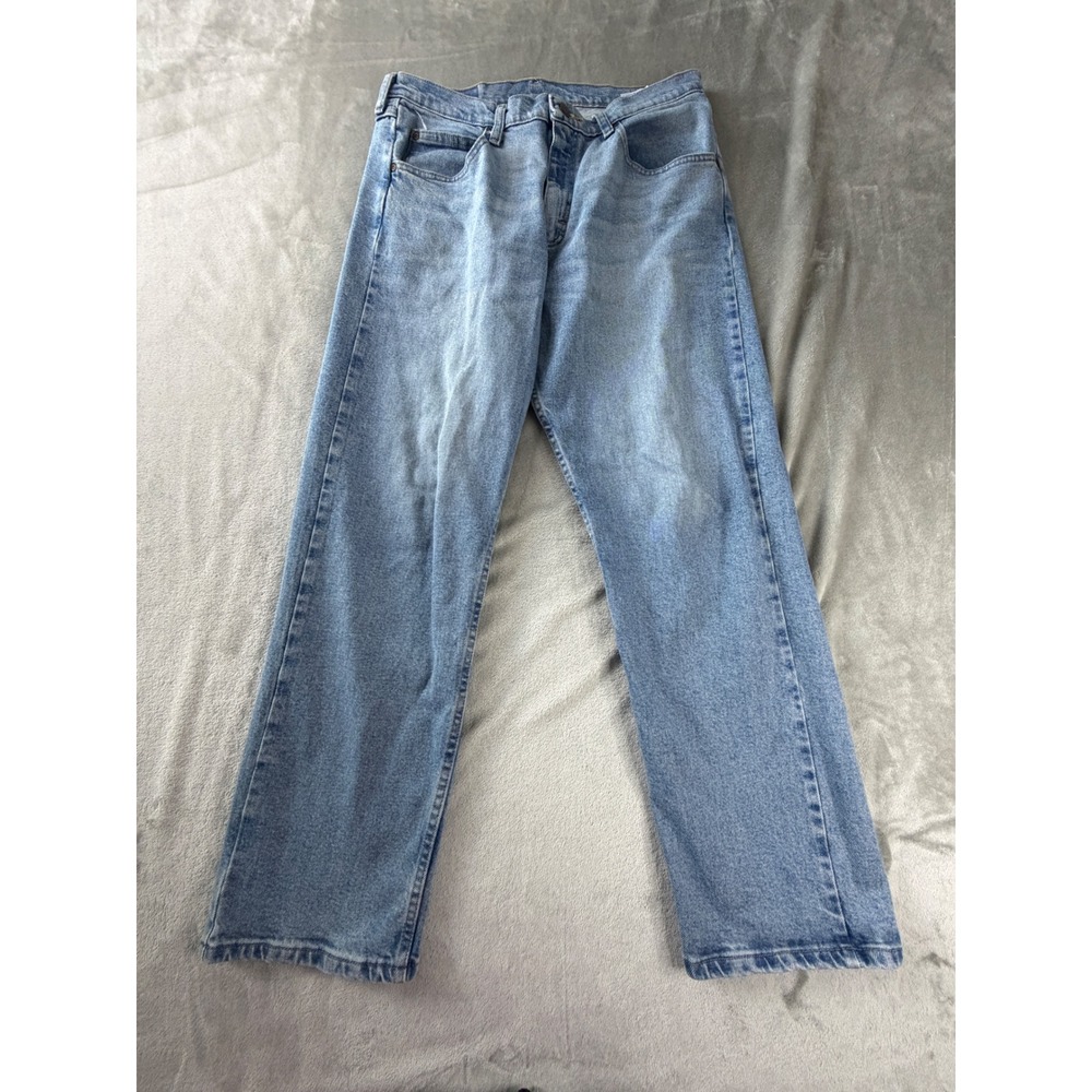 Wrangler Five Star Jeans Mens 33x30 Blue Straight Leg Denim 1097FXVBT